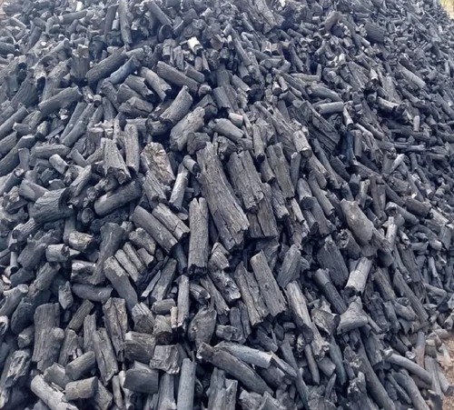 Natural lump charcoal pieces supplied wholesale from Portugal