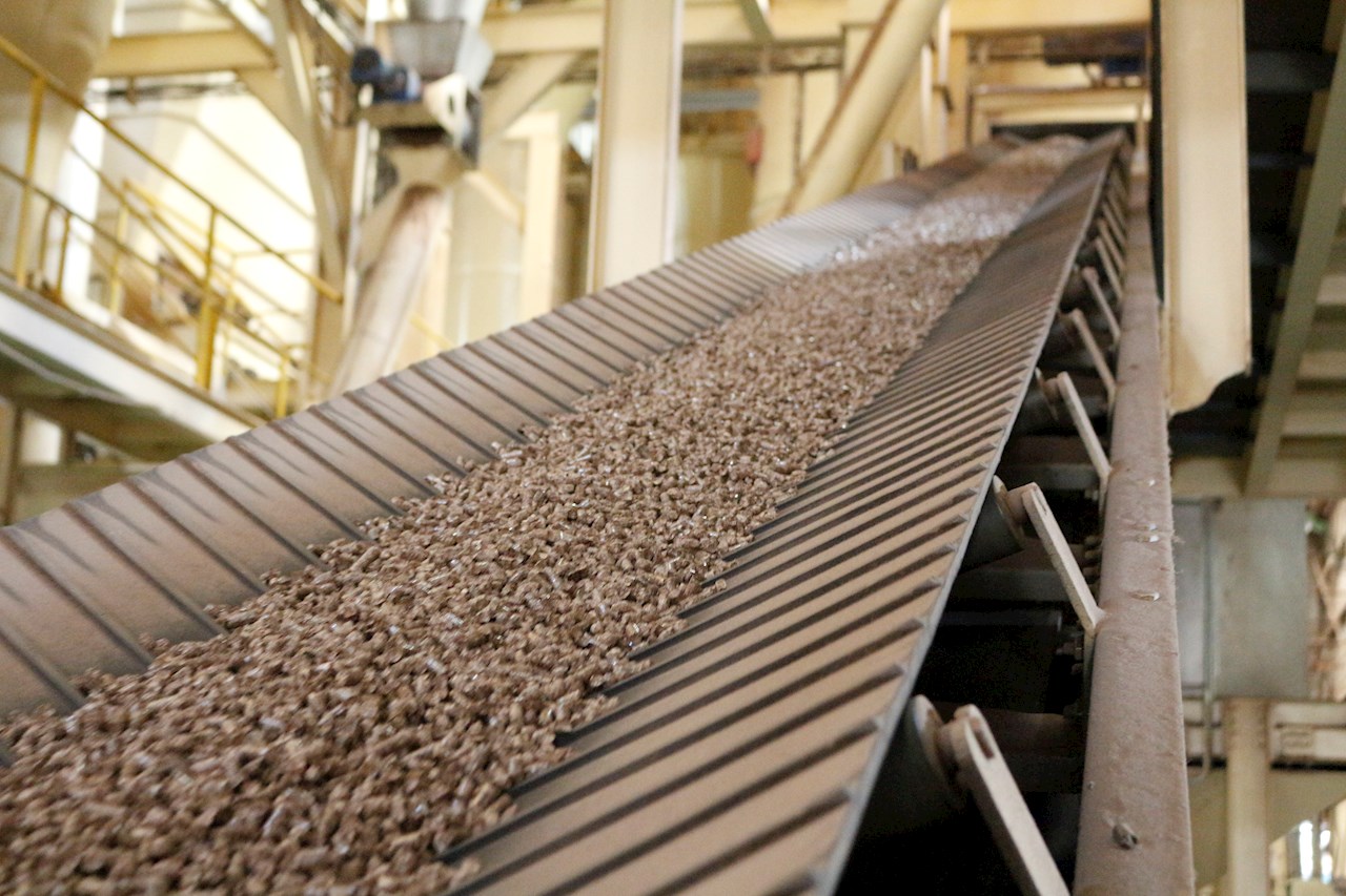 Sawn timber stacks illustrating sustainable forestry export from Portugal